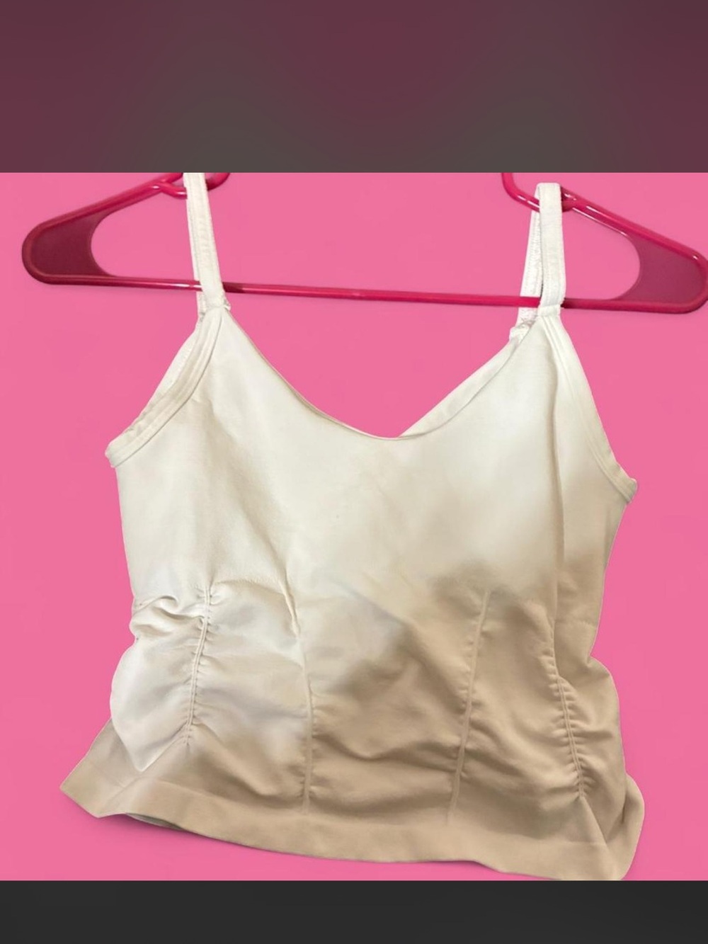 Women’s White Free People Movement (FP Movement) Happiness Runs Cami.